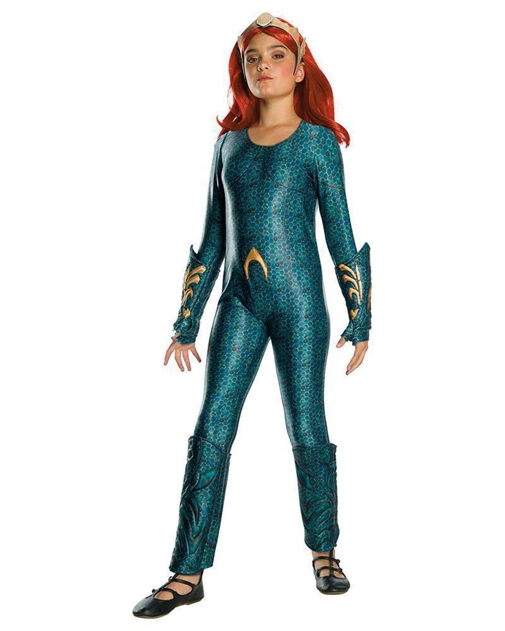 Rubies Girls Aquaman Movie Childs Deluxe Mera Costume, Medium