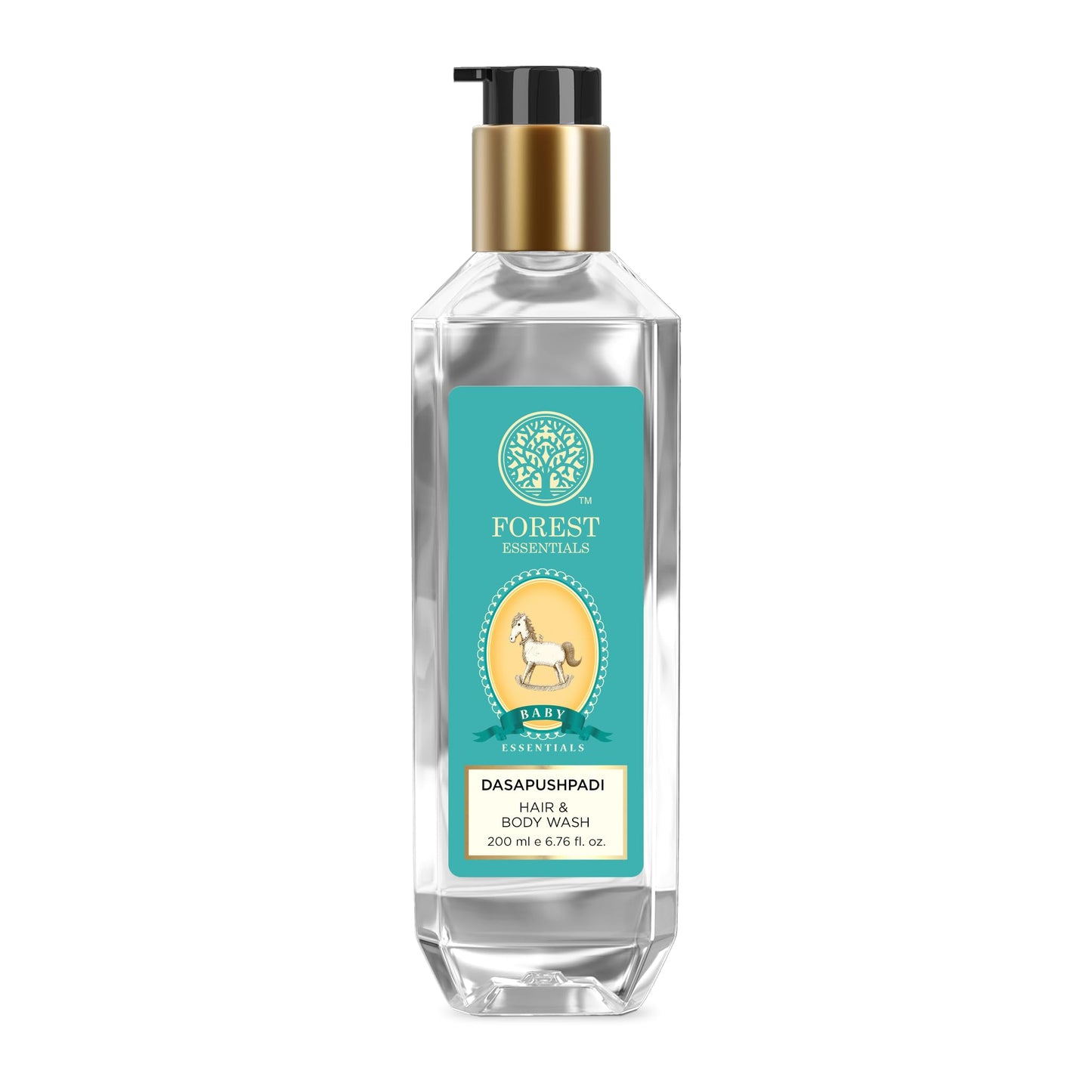 Forest Essentials Dasapushpadi Baby Hair and Body Wash, 200ml