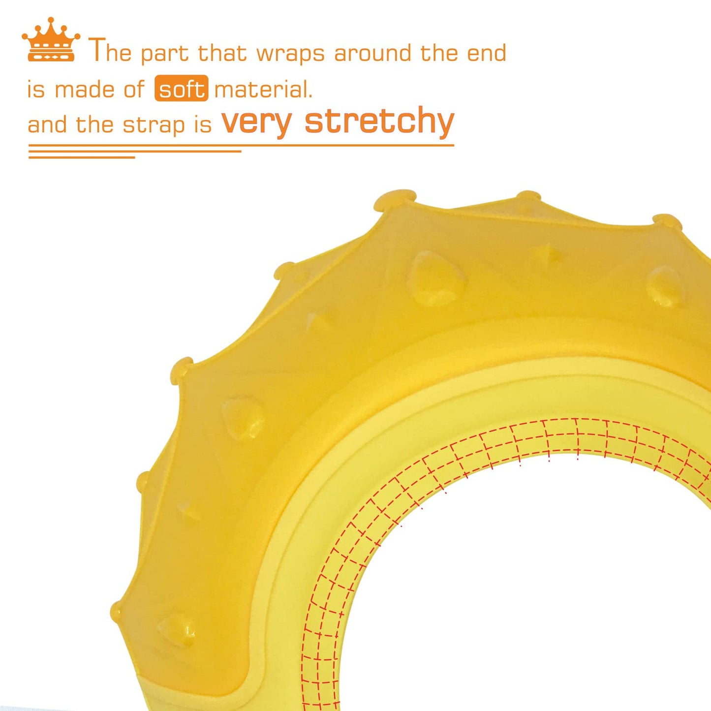 Baby Shower Cap Waterproof Shampoo Hat For Children Toddler Girls Boys Protect Ears Eyes.Adjustable Silicone Bathing Crown.