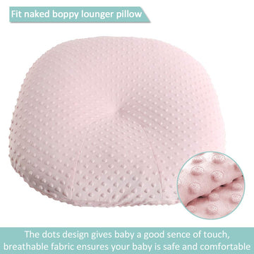 Owlowla Newborn Lounger Cover,Minky Removable Slipcover Fits Newborn Lounger For Baby Boy Girl(Blush Pink)