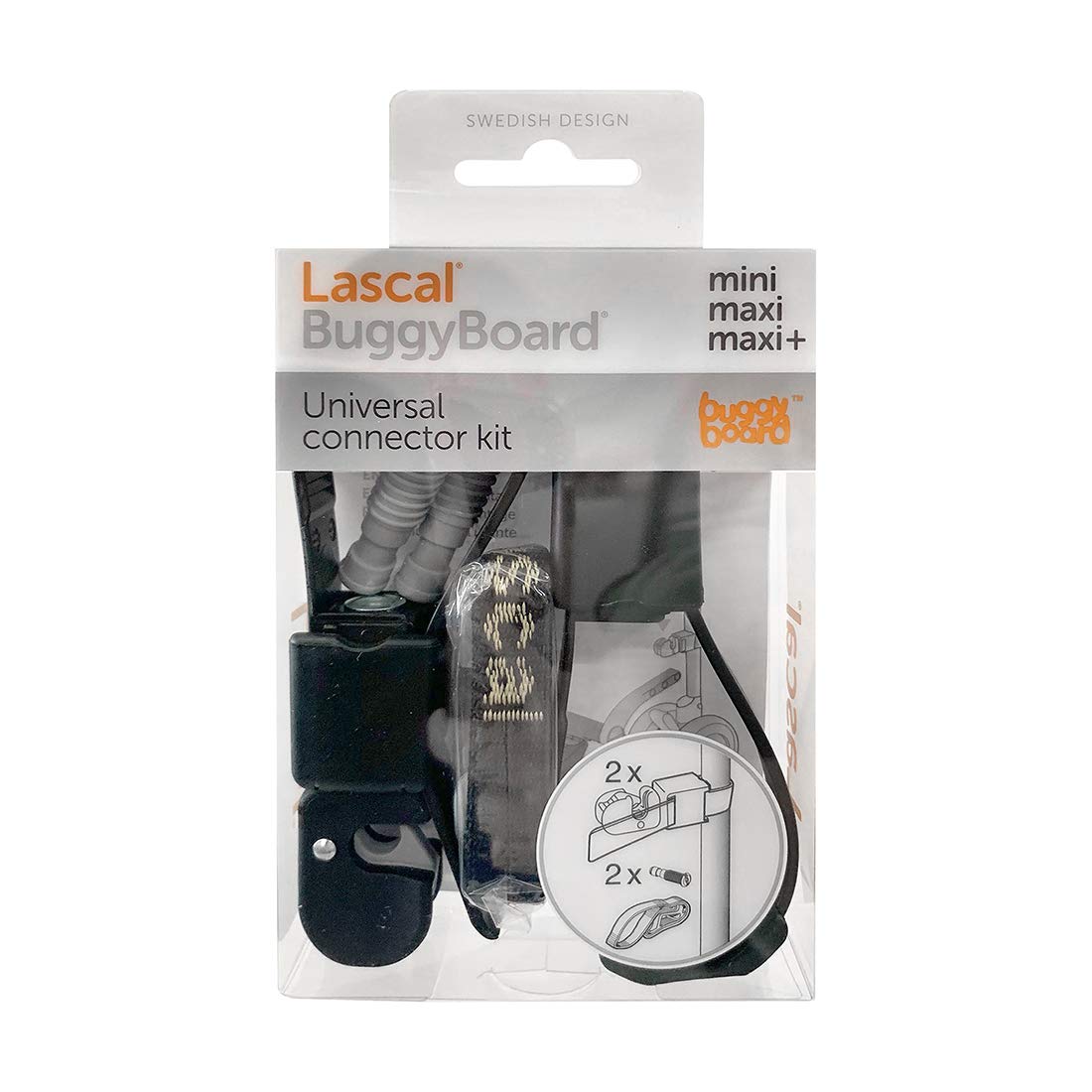 Lascal Buggyboard - Universal Connector Kit, Packaging May Vary