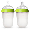 Comotomo Baby Bottle, Green, 8 Oz (2 Count)