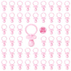 50 Pacifiers For Baby Shower Game Girl, 2.75 Plastic Pacifiers Baby Shower Game, Bulk Baby Shower Pacifiers For Gender Reveal Ba