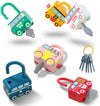 Baby Montessori Learning Educational stem Preschool Fine Motor Skills Activities Toys Busy Board 12 18 24 Months,Toddlers Sensor