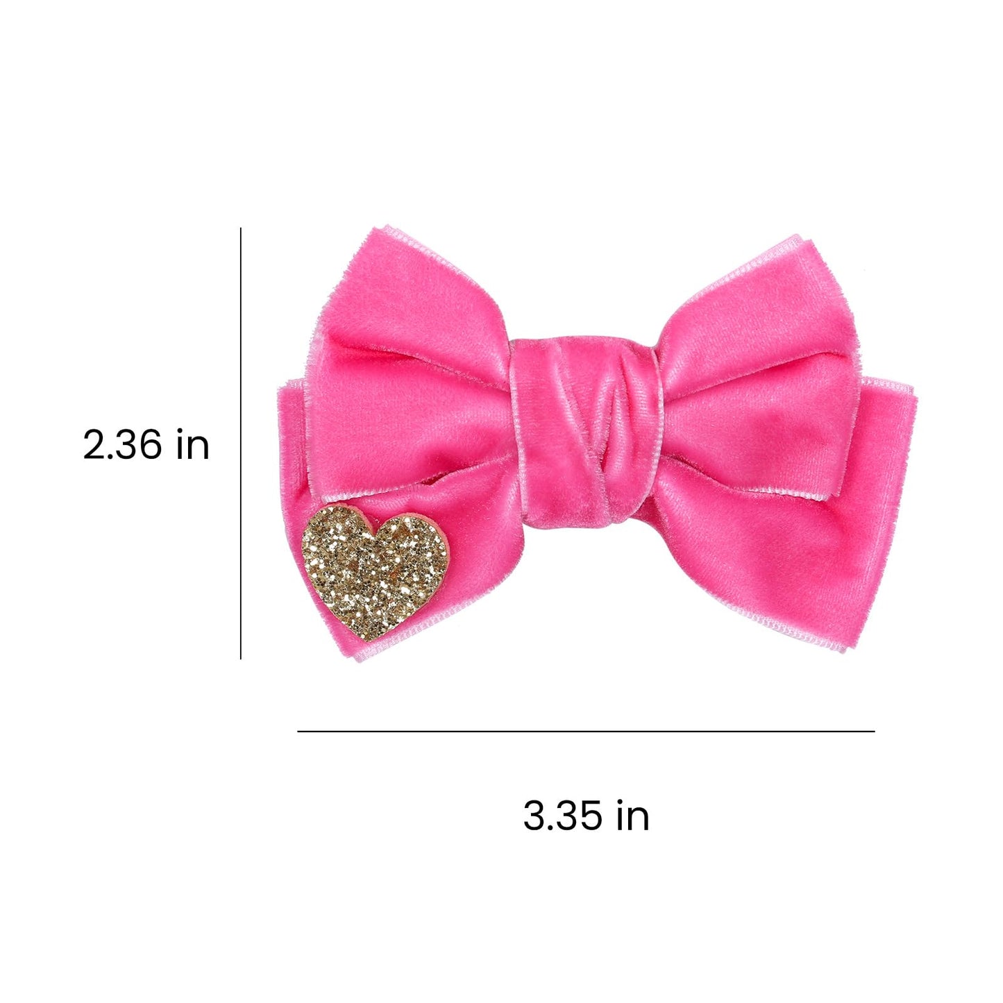 Rose Red Velvet Hair Bows Cute Christmas Valentine School Hair Clips Handmade New Year Hair Accessories For Kids Girls Infants T