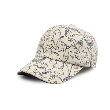 Yuoahcn Kids Unisex Dinosaur Hat Waterproof Quick-Dry Baseball Caps Boys Girls Toddler Cap Spring Summer Beach Hats 2-4Y (Beige)