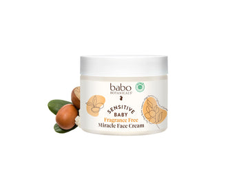 Babo Botanicals Sensitive Baby Fragrance-Free Miracle Cream - Face & Body Moisturizer - For Sensitive Skin - Calendula, Shea But