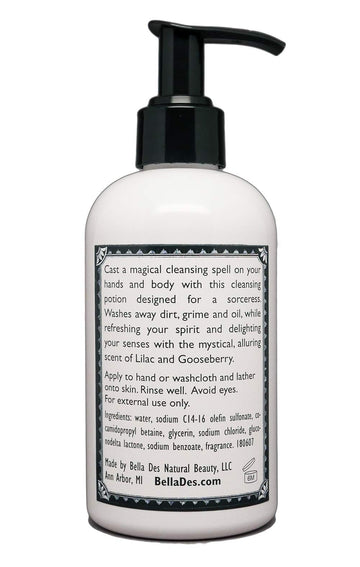 Lilac And Gooseberry Scented Body Wash | Bath And Shower Gel | 8 Ounces | Yennefer Perfume Scent Of A Sorceress By Bella Des Nat