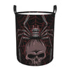 Pevtufa Spider With Skull Foldable Laundry Basket Organizer,Fabric Clothes Toy Storage Basket Nursery Hamper Storage Bin For Hou