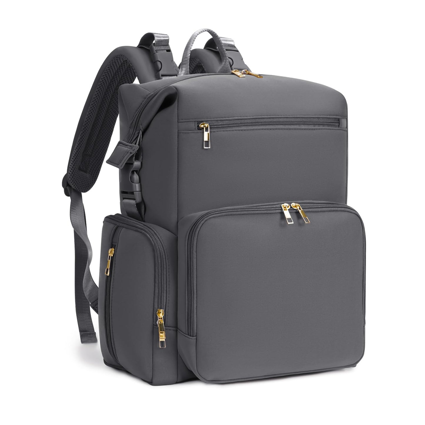 CEI-CEI Neoprene Diaper Bag Backpack Large Newborn Baby Maternity Bags Waterproof Travel Backpack for Mom Dad with Insulated Poc
