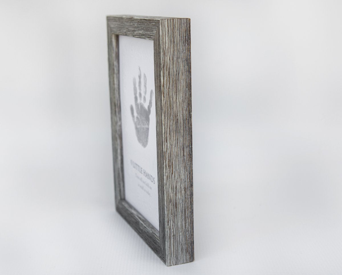 The Grandparent Gift Godmother Godchild Handprint Frame, Grey - Gift For Godmother From Godson Or Goddaughter On Baptism, Confir