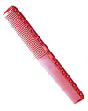 Ys Park 335 Fine Cutting Comb (Extra Long) - Red