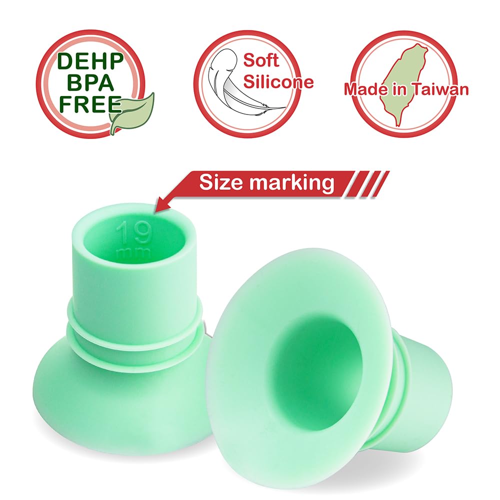 Nenesupply 1St Generation 19Mm Flange Insert Compatible With Elvie Flange Pump Parts Elvie Stride Flange Medela Spectra Momcozy