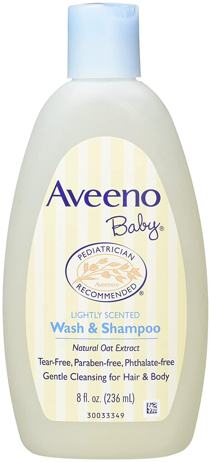 Aveeno Baby Wash & Shampoo For Hair & Body, Tear-Free, 8 Fl. Oz