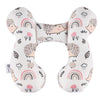 vocheer Baby Travel Pillow(Upgraded), Head and Neck Support Pillow for Pushchair, Car Seat, Stroller, Bouncer, Cotton(Hedgehog)