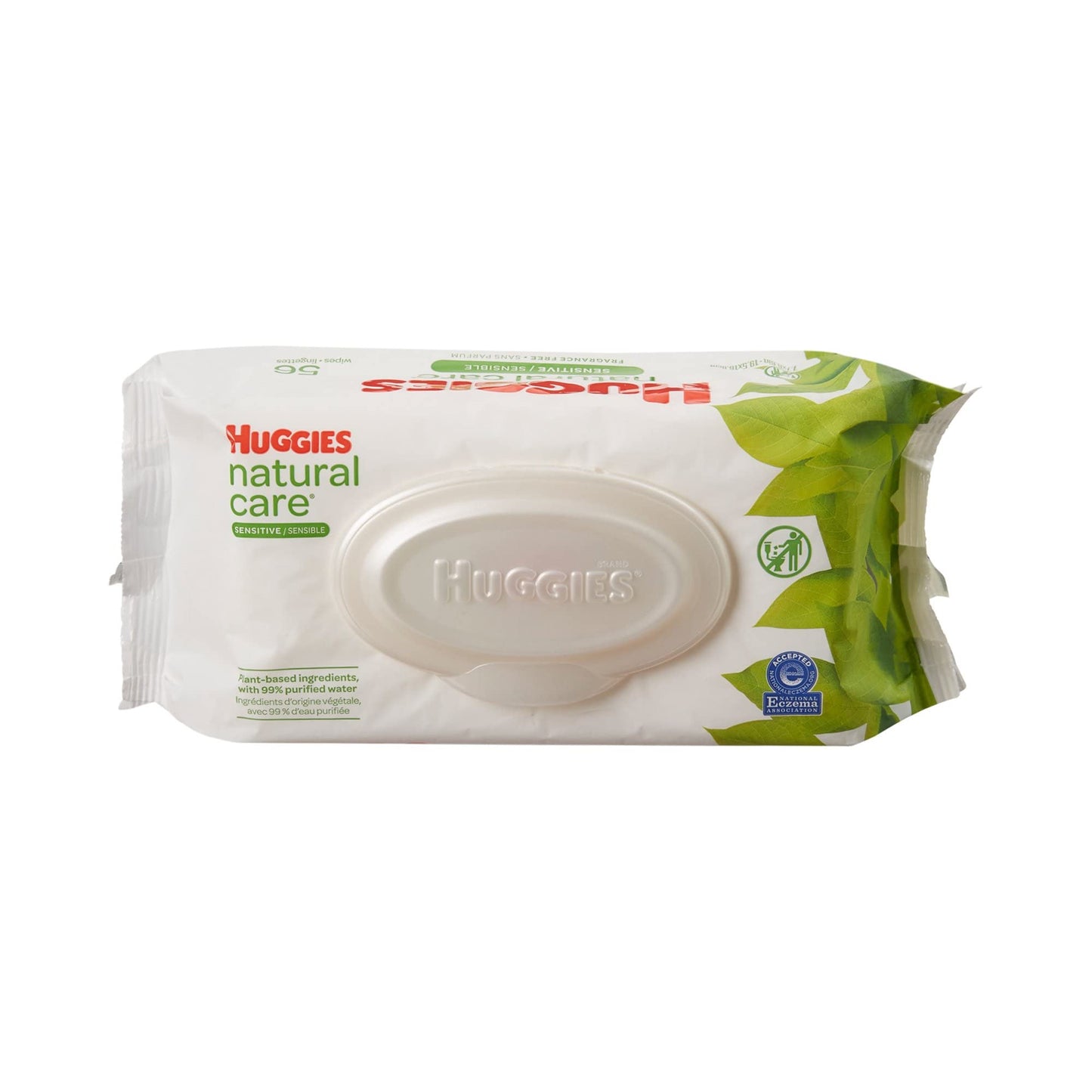 Huggies Natural Care Fragrance Free Baby Wipes, 112 Total Wipes 56 Count Each (Pack Of 2)
