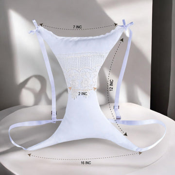 Xoria Breast Pillow - Soft 100% Cotton, Breast Pillow For Side Sleepers, Anti-Wrinkle Chest Support, Adjustable Strap, Breathabl