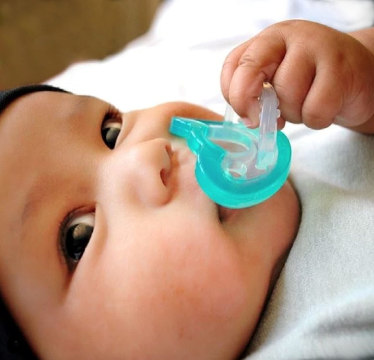 Razbaby Jollypop Baby Pacifier Newborn, 0-3M (Blue, 4 Count)