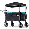 EVER ADVANCED Wagon Stroller for 2 Kids, Compact One-Step Fold Stroller Wagon with Adjustable Push/Pull Handles, Folding Wagon f
