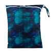 Medium Wet Dry Bag Baby Cloth Diaper Nappy Insert Bag Reusable Washable (Whales Stars)