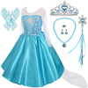 Lito Angels Toddler Girls Princess Dress Up Costumes Snow Queen Dress Halloween Christmas Costume With Accessories Size 5
