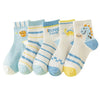 Syga 5 Pairs Baby Girl & Baby Boy Socks, Toddlers Infant Cotton Stretch Crew Socks With Dianasor Design, Suitable For 9 Months T