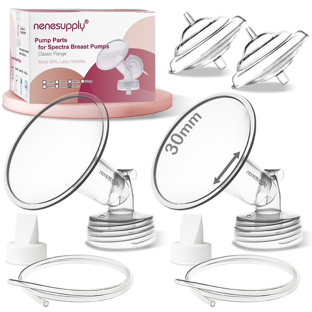 Nenesupply 30mm Flange Pump Parts Compatible w Spectra S2 S1 Breast Pumps Replacement Kit for Spectra Pump Parts S2 Parts S2 Acc