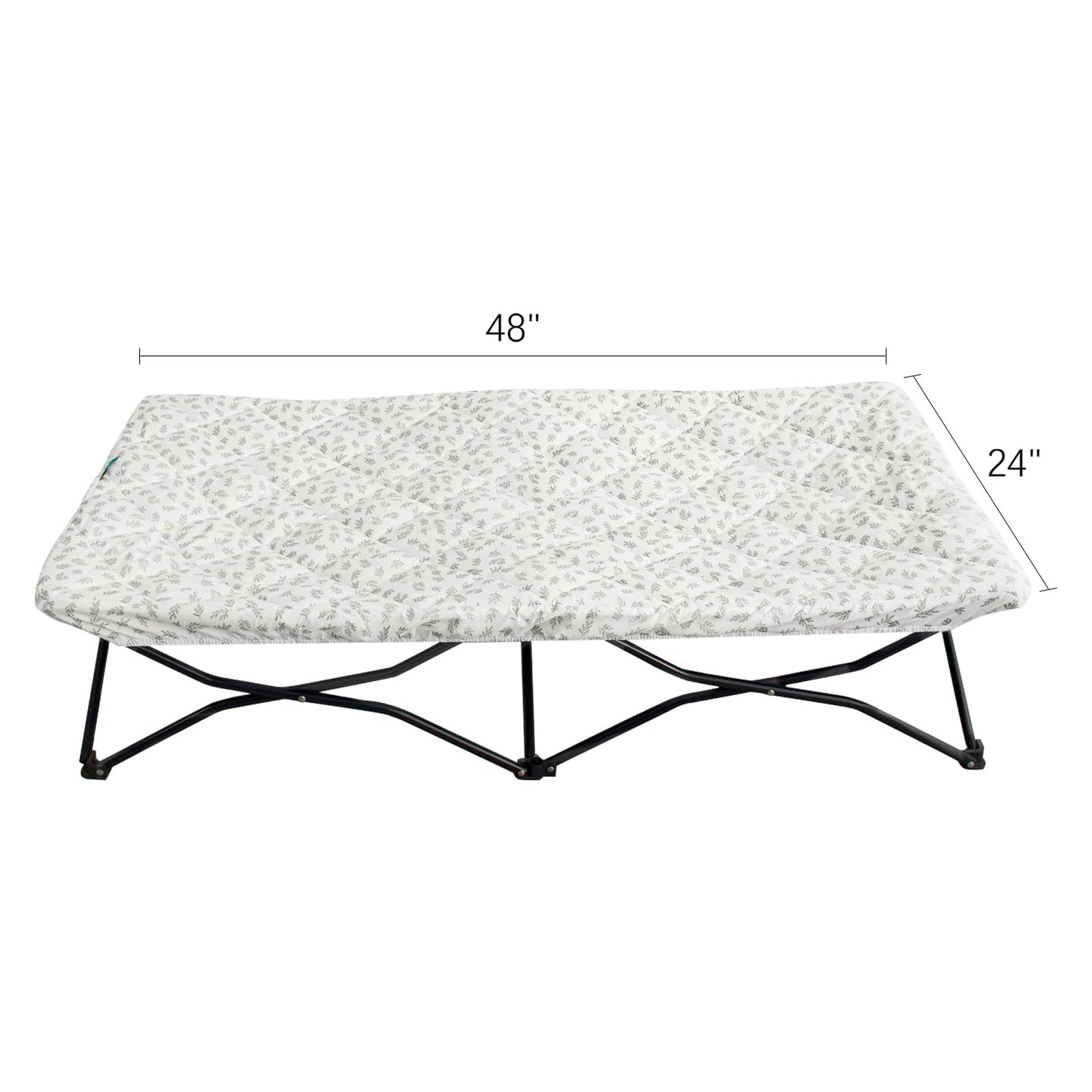 Sheet For Regalo My Cot Portable Toddler Bed, Joovy Travel Cot (Sheet Only, Bed Not Included), Quilted Soft Padded Cover, 48''