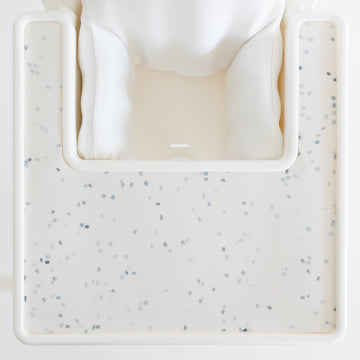 Yeah Baby Goods Placemats Compatible With Ikea Antilop High Chair (Beach Glass Terrazzo) - Slip-Resistant & Food-Grade Silicone