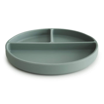 Mushie Silicone Suction Plate | Bpa-Free Non-Slip Design (Cambridge Blue)