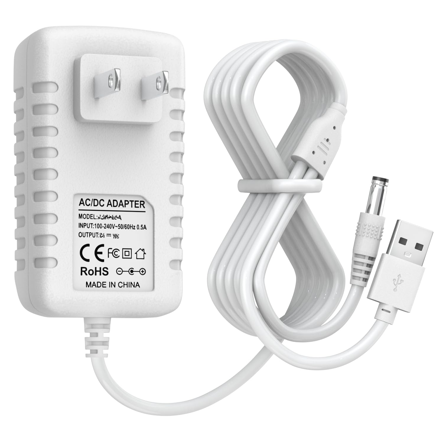 Power Cord For Ingenuity Inlighten, Simple Comfort, Swing'N Go Baby Swing Charger, 2-In-1 Swing Charging Cable With Usb A & Dc P