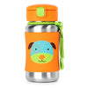 Skip Hop Toddler Sippy Cup With Straw, Zoo Stainless Steel Straw Bottle, Dog,350 Ml