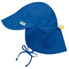 I Play. Baby Flap Sun Protection Swim Hat, Royal Blue, 0-6 Months