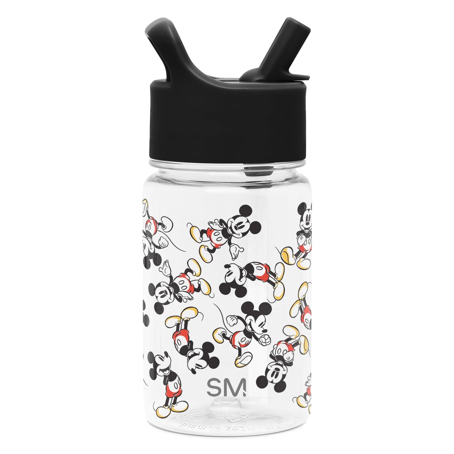 Simple Modern Disney Mickey Mouse Kids Water Bottle Plastic BPA-Free Tritan Cup with Leak Proof Straw Lid | Reusable and Durable