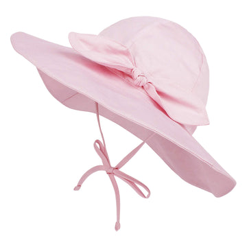 Urban Virgin Baby Girl Sun Hats Summer Baby Hats Upf 50+Toddler Sun Hat Infant With Wide Brim Bucket Hat Light Pink 12-24 Months