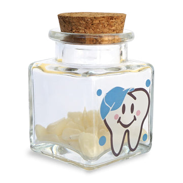 Hamuiers Baby Tooth Box, Tooth Fairy Box For Lost Teeth, Glass Tooth Holders For Kids First Teeth Keepsake Box Gifts For Baby -