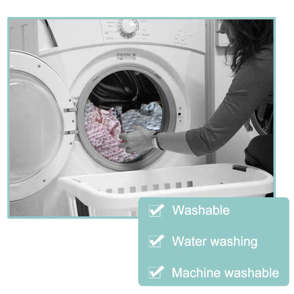 Ievolve Minky Nursing Pillow Cover Breast Feeding Pillow Cover Slipcover U Shape For Baby Boy Girl,Cover Only(Mustard)