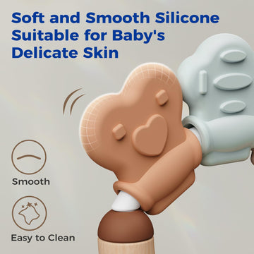 Evoceler Softness Staged Teething Toys (30 Super Soft, 50 Soft, 70 Regular) for Baby Teething Relief - 10 Pcs Pacifier-Grade Sil