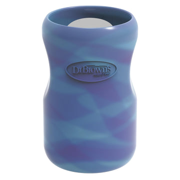 Dr. Brown'S Natural Flow Options+ Glass Baby Bottle Sleeves,100% Silicone,9 Oz,Wide-Neck,Glow In The Dark