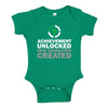 The Shirt Den Achievement Unlocked New Character Created Baby One Piece Nb Kelly Green