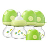Yohkoh Newborn Glass Baby Bottles With Slow Flow Nipple For 0+ Months, Wide Neck Feeding Bottle, 2.7Oz/80Ml (Green, 2.7Oz (Pack