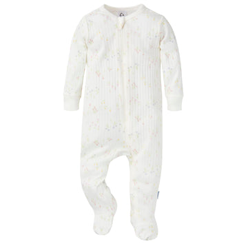 Gerber Baby Unisex 2-Pack 2-Way Zip Textured Sleep 'N Play, Ponies, 6-9 Months