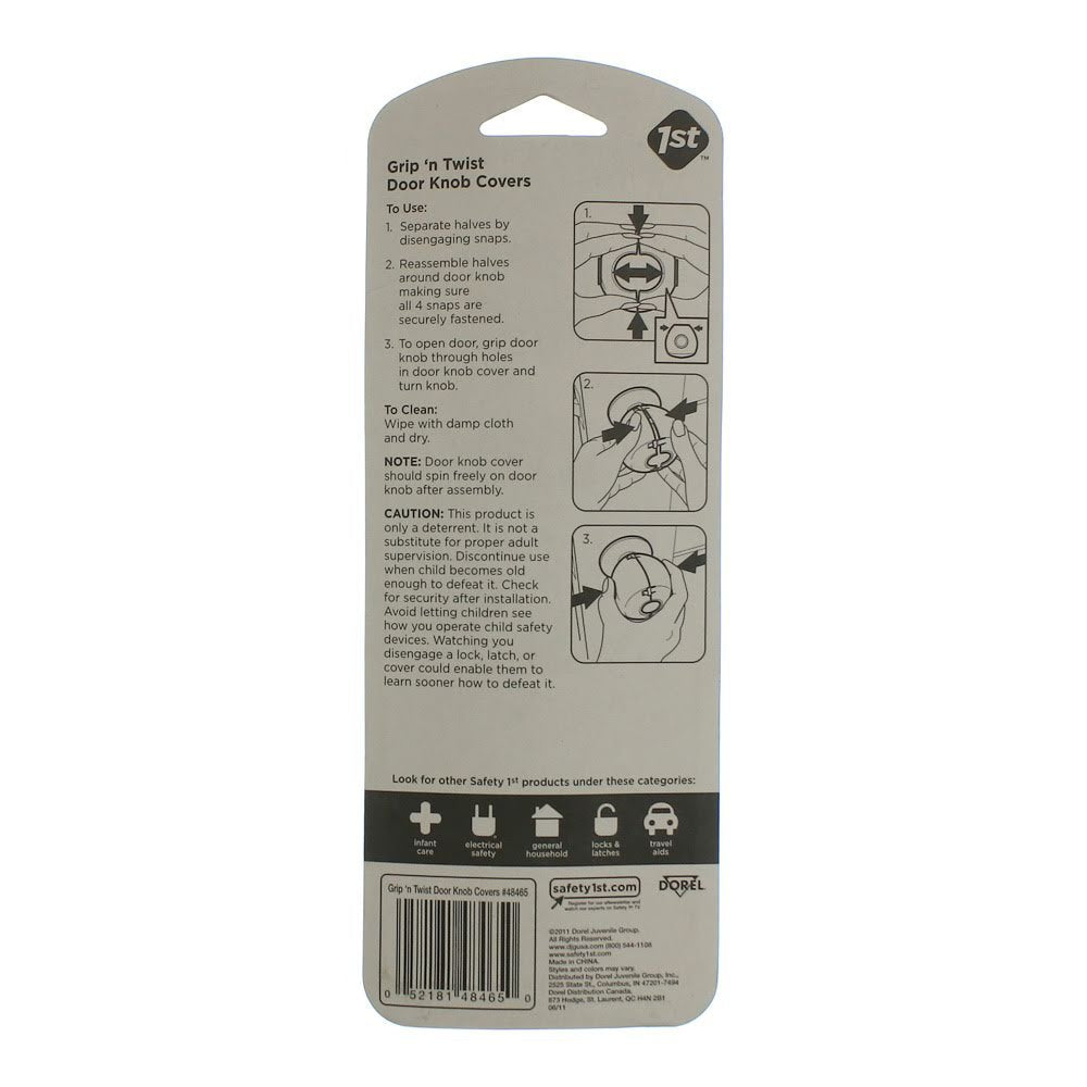 Safety 1St Grip N' Twist Door Knob Cover, Multi