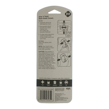 Safety 1St Grip N' Twist Door Knob Cover, Multi