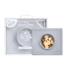 Ezpz Happy Bowl - 24 Months + (Pewter) - 100% Silicone Suction Bowl With Built-In Placemat - Dishwasher Safe