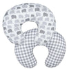 Bxuanw Nursing Pillow Cover Stretchy Pillow Slipcovers For Breastfeeding Moms Two-Sided Design (Parent-Child Elephant)