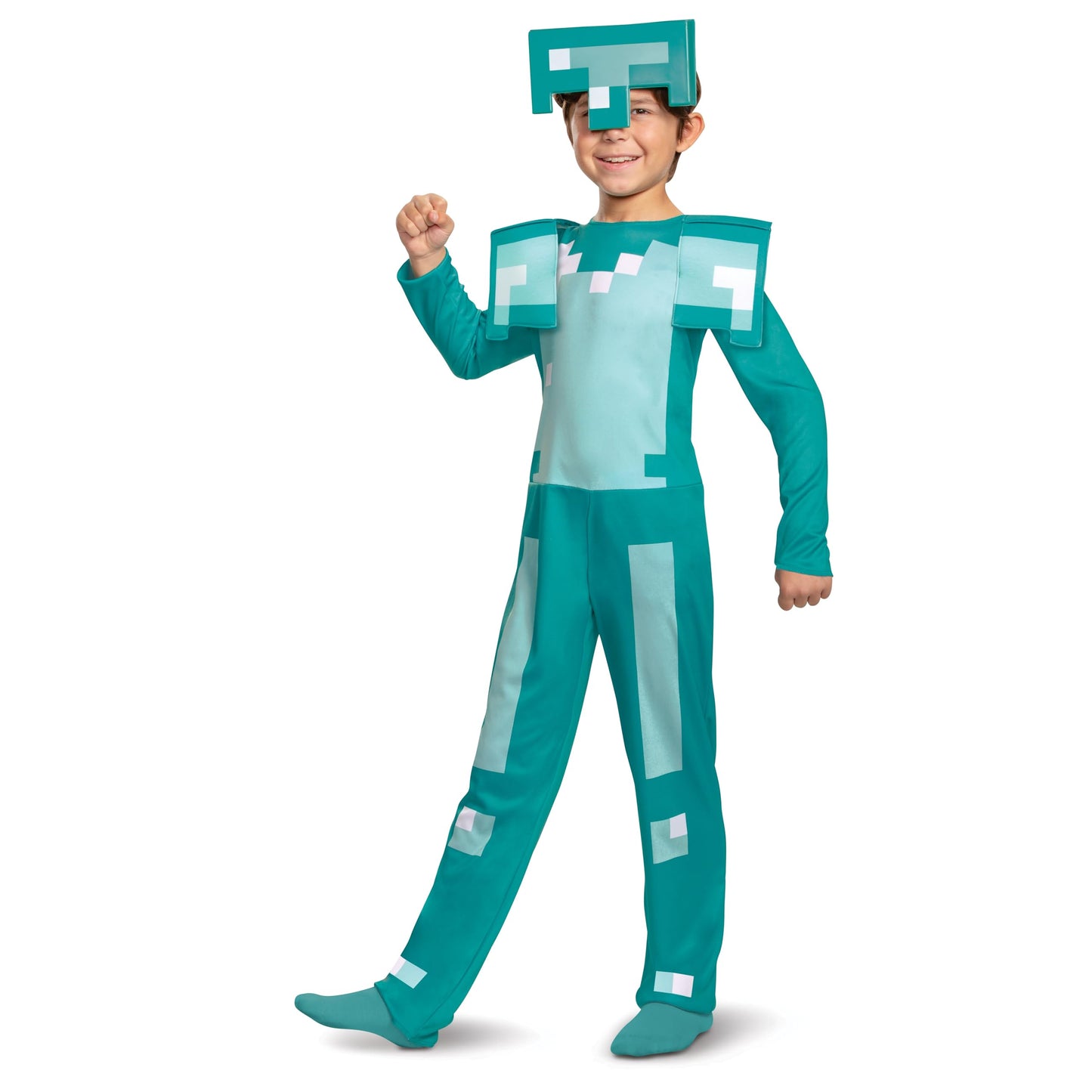 Disguise Minecraft Armor Costume, Official Minecraft Kids Halloween Costume, Classic Size 7/8