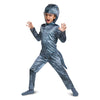 Jurassic World Blue Velociraptor Costume For Kids, Dinosaur Outfit With Headpiece And Detachable Tail, Kids Size Small (4-6)