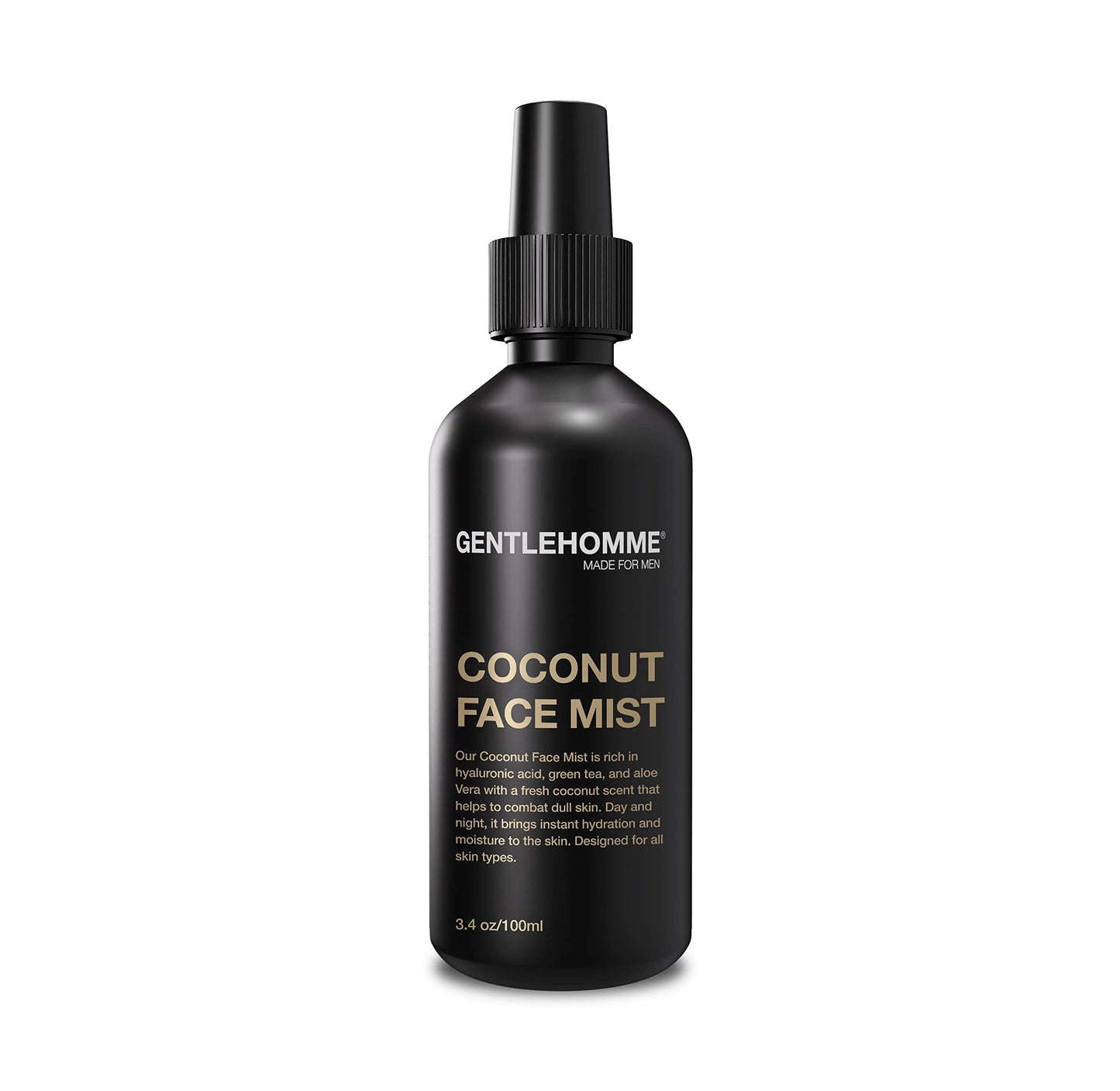 Hyaluronic Acid & Aloe Coconut Face Mist For Men - Hydrating & Refreshing Green Tea & Rose Water Facial Mist For All Skin Types