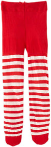 Jefferies Socks Baby Girls' Stripe Tights, Red/White, 6-18 Months